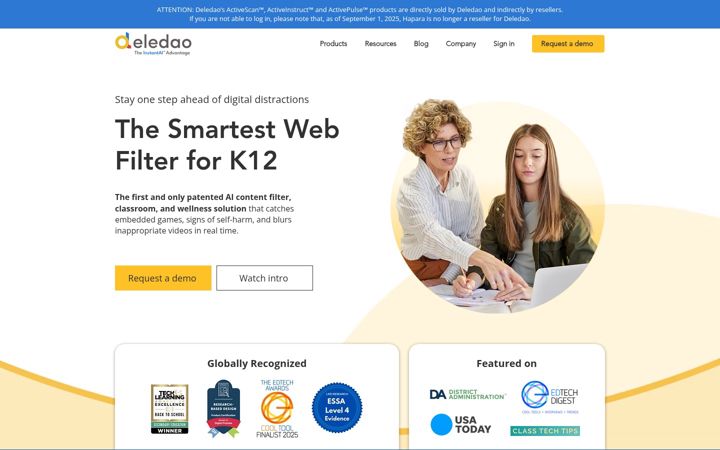 Screenshot von deledao.com