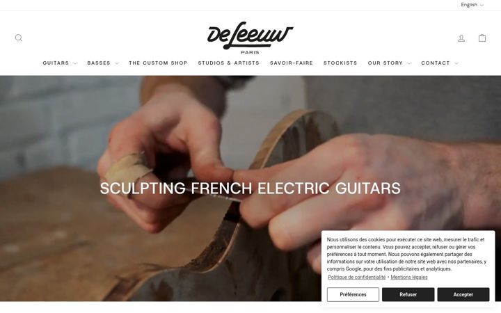 Screenshot of deleeuw-guitars.fr
