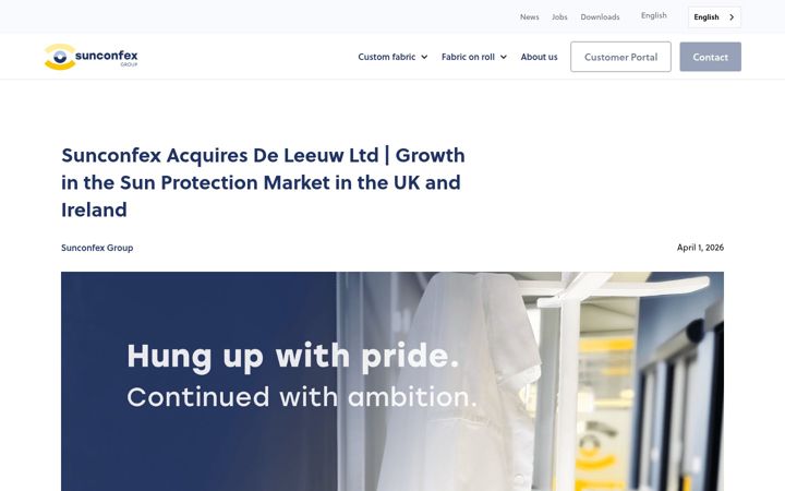 Screenshot of deleeuw-ltd.co.uk