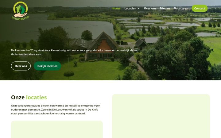 Screenshot of deleeuwenhof.nl