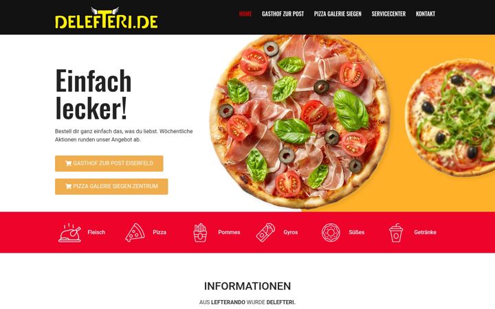 Screenshot of delefteri.de