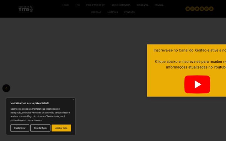 Екранна снимка на delegadotitobarichello.com.br
