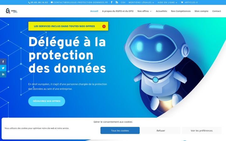 Screenshot of delegue-protection-donnees.fr