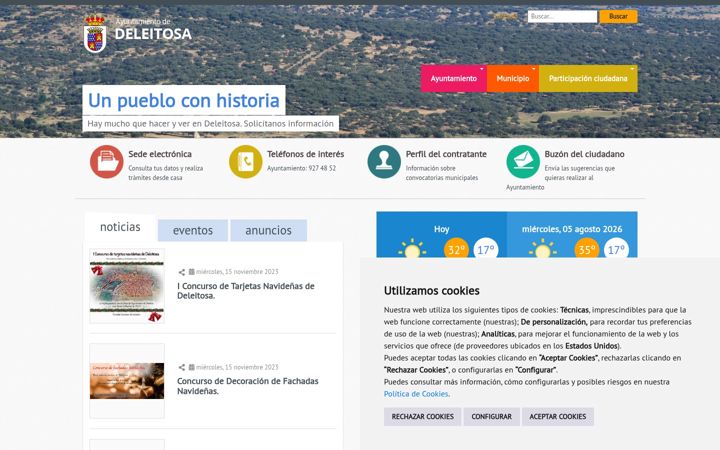 Snimka zaslona za deleitosa.es
