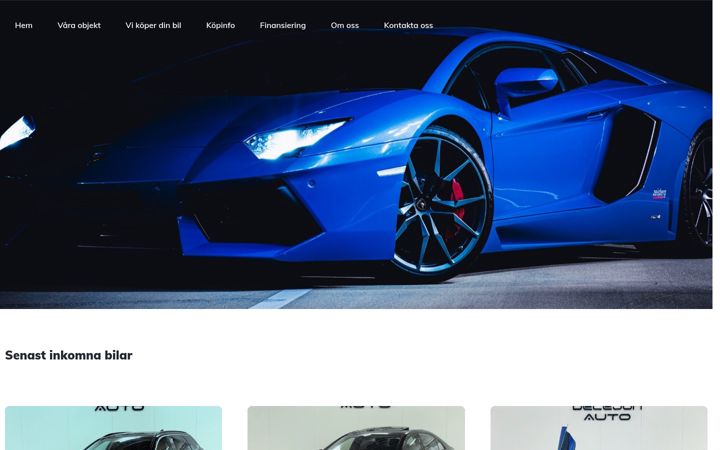 Screenshot ta' delejonauto.se