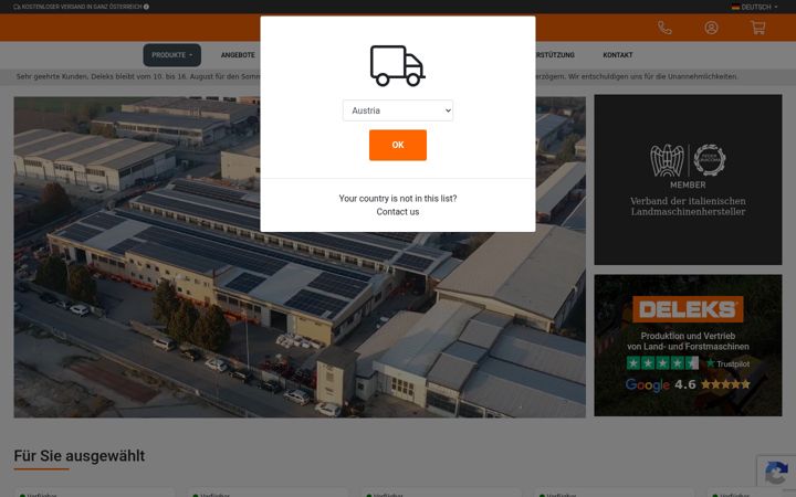 Screenshot of deleks.at