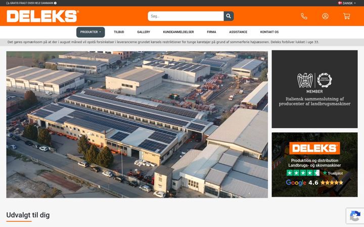 Screenshot of deleks.dk