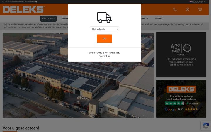 Screenshot of deleks.nl