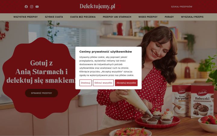 Screenshot of delektujemy.pl