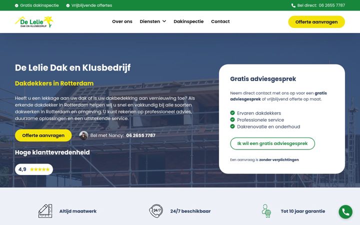 Screenshot of deleliedakenklus.nl