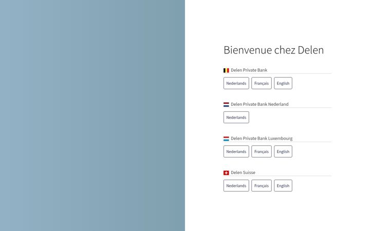 Screenshot of delen.bank