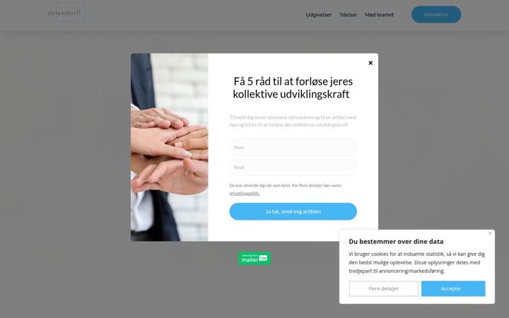 Screenshot of delendorff.dk