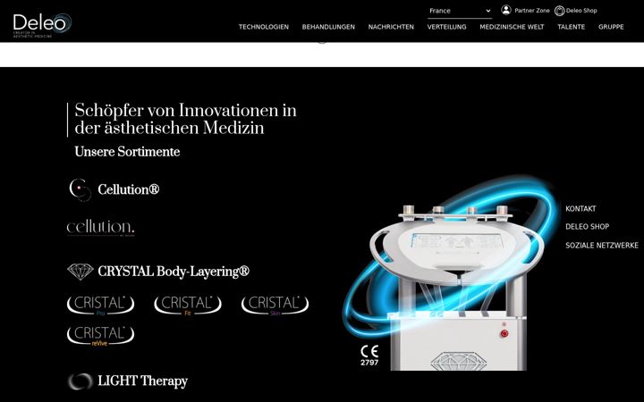 Screenshot of deleo-medical.de