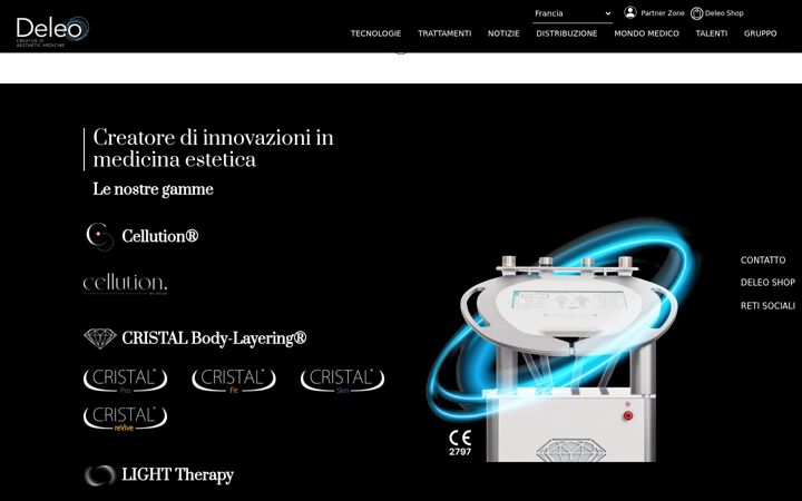 Screenshot of deleo-medicale.it