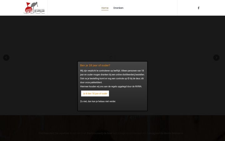 Screenshot of delepelaartexel.nl