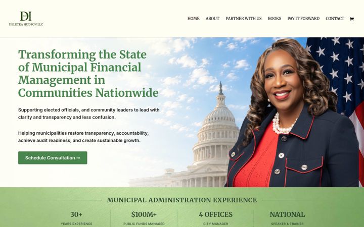 Screenshot of deletrahudson.com