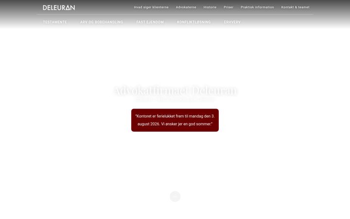 Screenshot of deleuran.dk