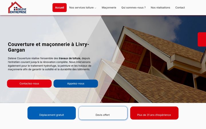Screenshot of delevecouverture.fr