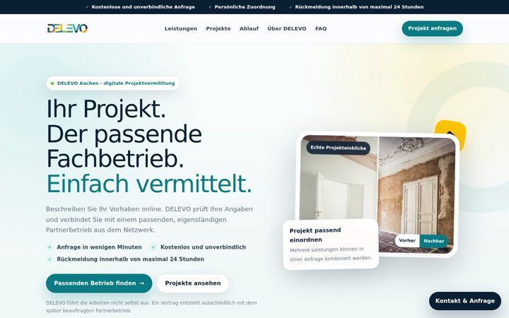 Screenshot of delevo.de