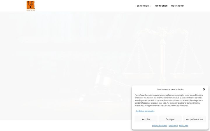 Screenshot of deleyabogados.com