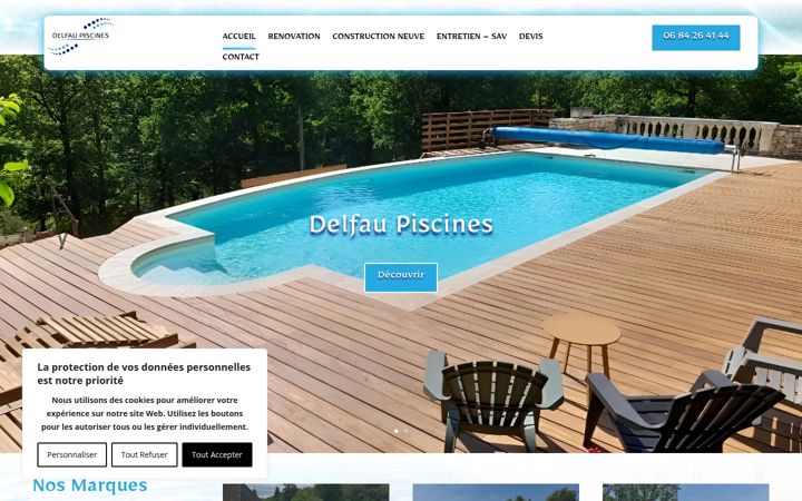Screenshot of delfau-piscines-46.fr