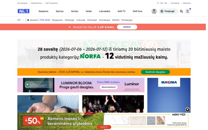 Ekrano kopija delfi.lt
