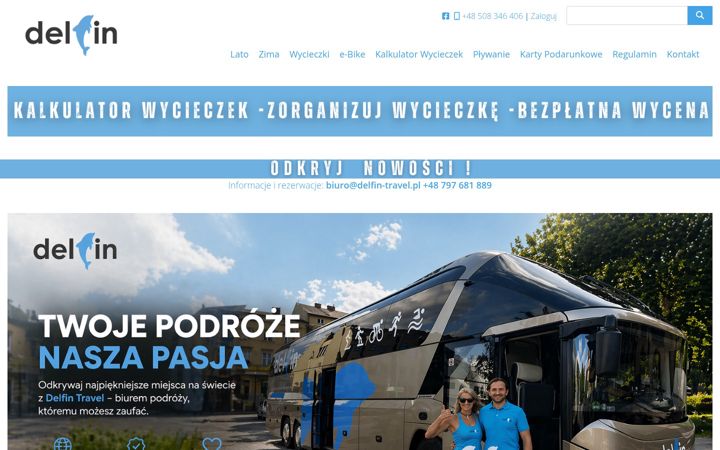 Screenshot of delfin-travel.pl