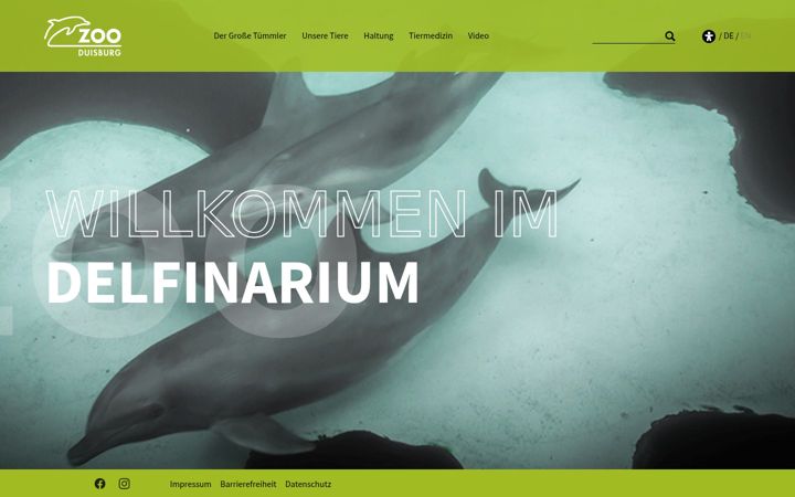 Screenshot of delfinarium-zoo-duisburg.de