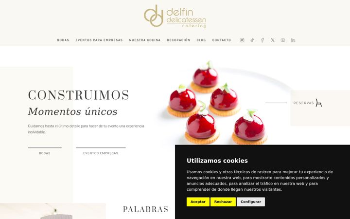 Screenshot of delfindelicatessen.com