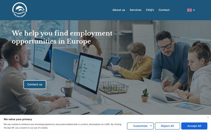 Screenshot of delfingroup.pl