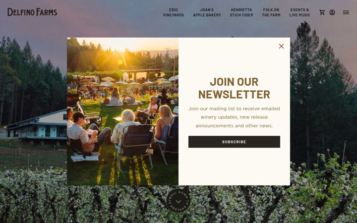 Screenshot of delfinofarms.com