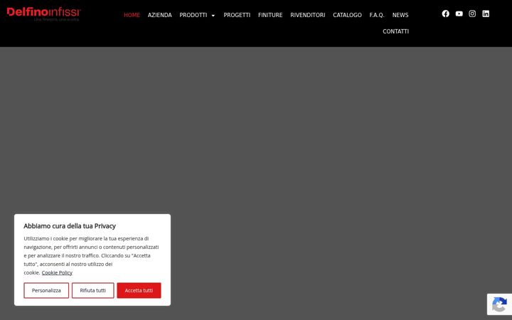 Screenshot of delfinoinfissi.it