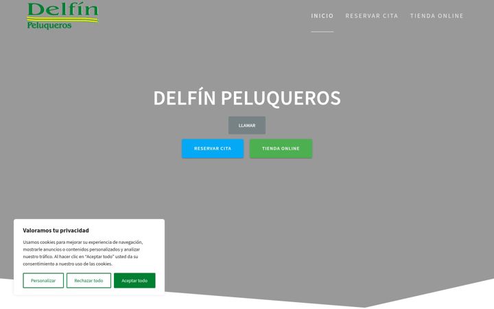 Screenshot of delfinpeluqueros.com