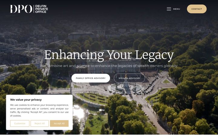 Screenshot of delfinprivateoffice.com