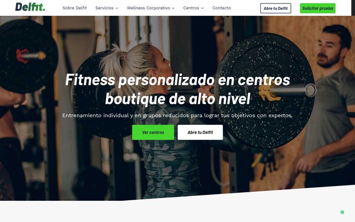 Snimka zaslona za delfitsports.es