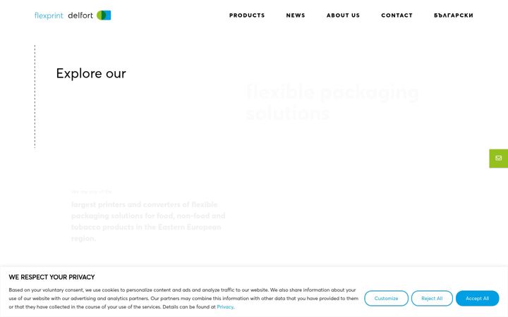 Screenshot of delfortflexibles.com