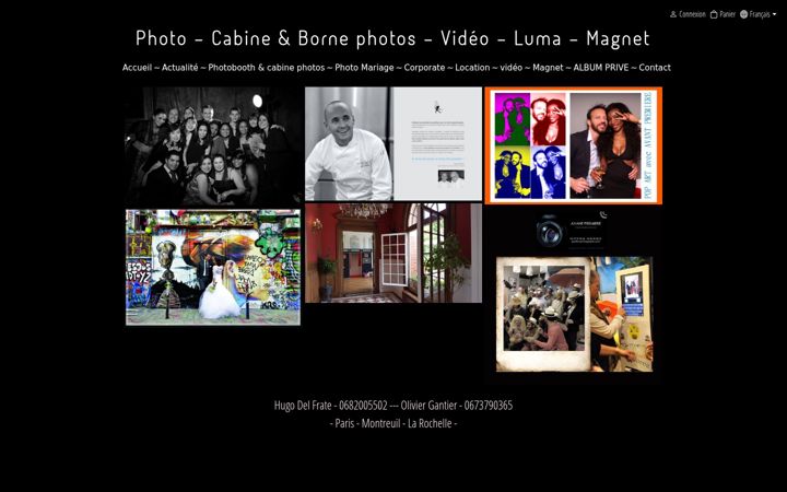 Screenshot of delfrate-photographe.com