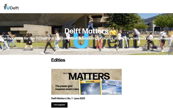 Screenshot stránky delftmatters.nl