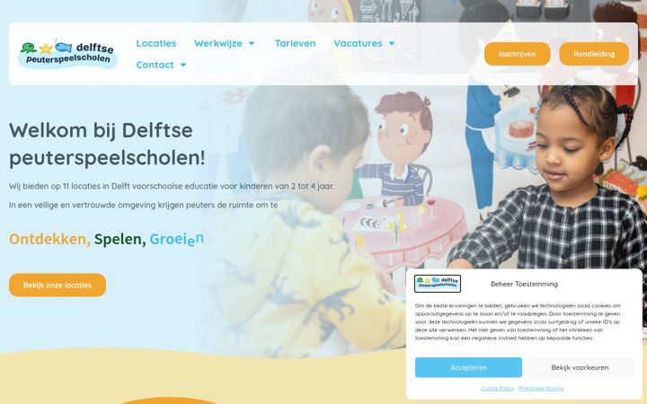 Screenshot stránky delftsepeuterspeelscholen.nl