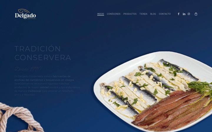Screenshot of delgadoconservera.com