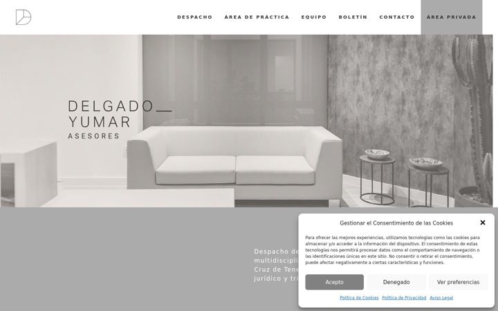 Screenshot of delgadoyumarasesores.com