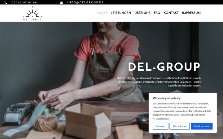 Screenshot of delgroup.de