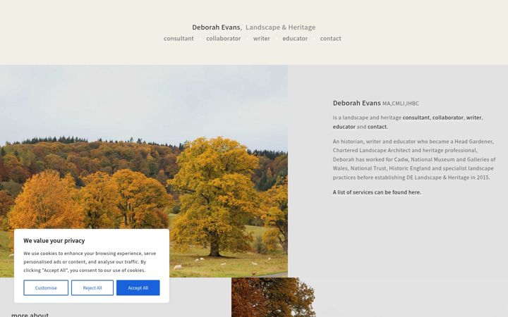 Screenshot of delh.co.uk
