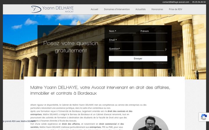 Screenshot of delhaye-avocat.com
