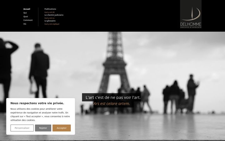 Skjermbilde av delhomme-avocats.fr