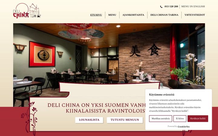 Skærmbillede af deli-china.fi
