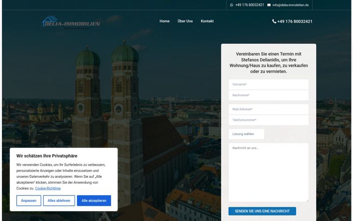 Screenshot of delia-immobilien.de
