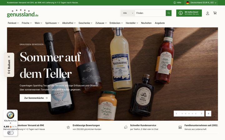 Screenshot of deliagenten.de