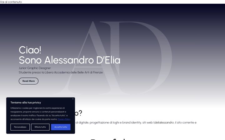 Screenshot ta' delialessandro.altervista.org