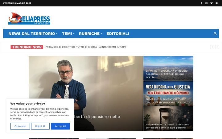 Screenshot of deliapress.it
